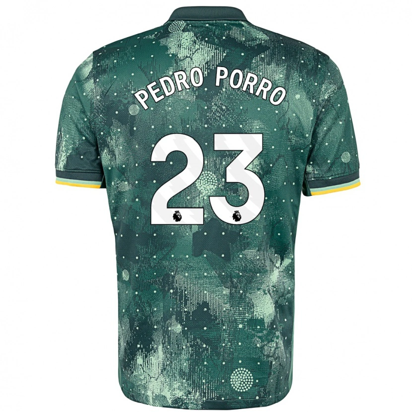 Danxen Män Pedro Porro #23 Mintgrön Tredjesatsen Matchtröjor 2024/25 Tröjor T-Tröja