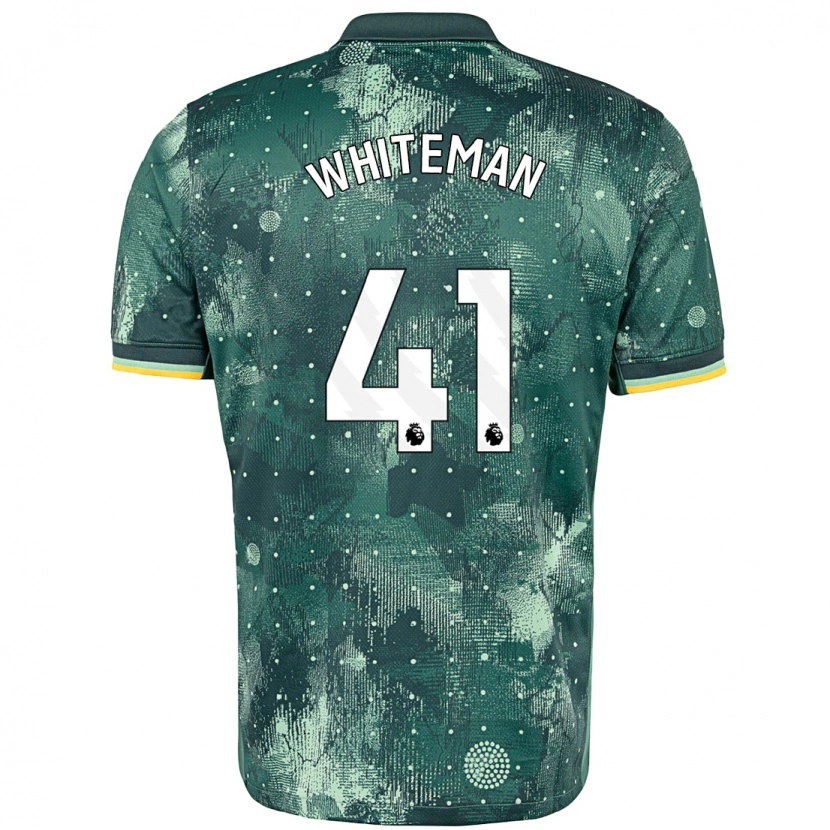 Danxen Män Alfie Whiteman #41 Mintgrön Tredjesatsen Matchtröjor 2024/25 Tröjor T-Tröja