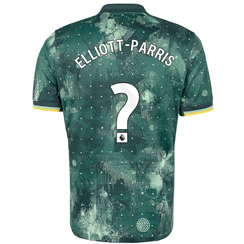 Danxen Män Reiss Elliott-Parris #0 Mintgrön Tredjesatsen Matchtröjor 2024/25 Tröjor T-Tröja