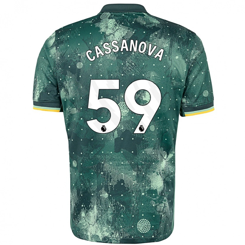 Danxen Män Dante Cassanova #59 Mintgrön Tredjesatsen Matchtröjor 2024/25 Tröjor T-Tröja