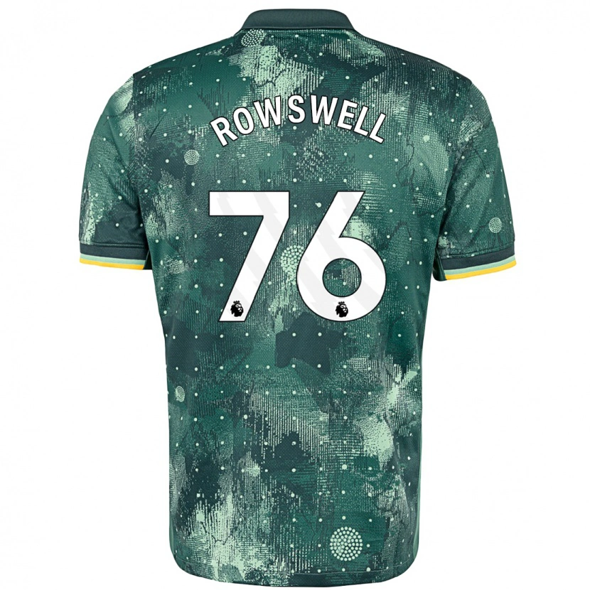 Danxen Män James Rowswell #76 Mintgrön Tredjesatsen Matchtröjor 2024/25 Tröjor T-Tröja