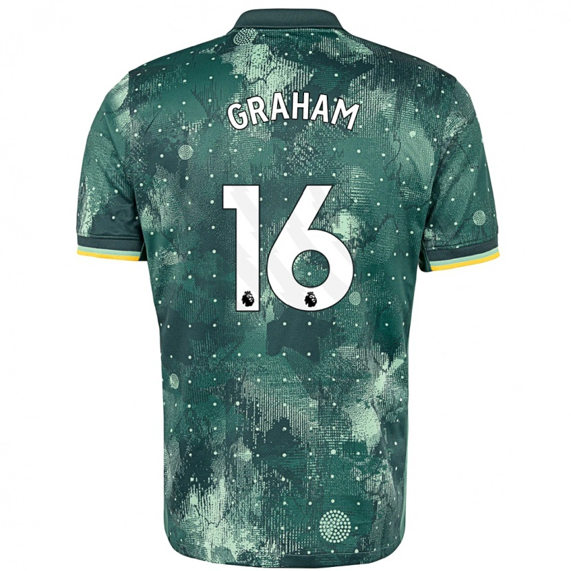 Danxen Män Kit Graham #16 Mintgrön Tredjesatsen Matchtröjor 2024/25 Tröjor T-Tröja