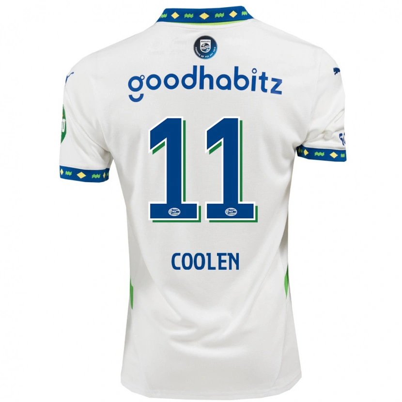 Danxen Män Nadia Coolen #11 Vit Mörkblå Tredjesatsen Matchtröjor 2024/25 Tröjor T-Tröja