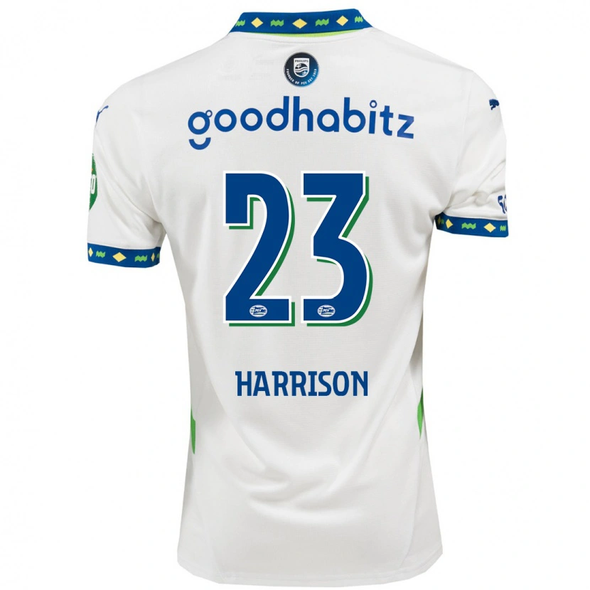 Danxen Män Amy Harrison #23 Vit Mörkblå Tredjesatsen Matchtröjor 2024/25 Tröjor T-Tröja