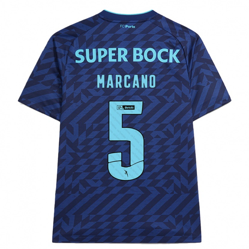 Danxen Män Iván Marcano #5 Marinblå Tredjesatsen Matchtröjor 2024/25 Tröjor T-Tröja