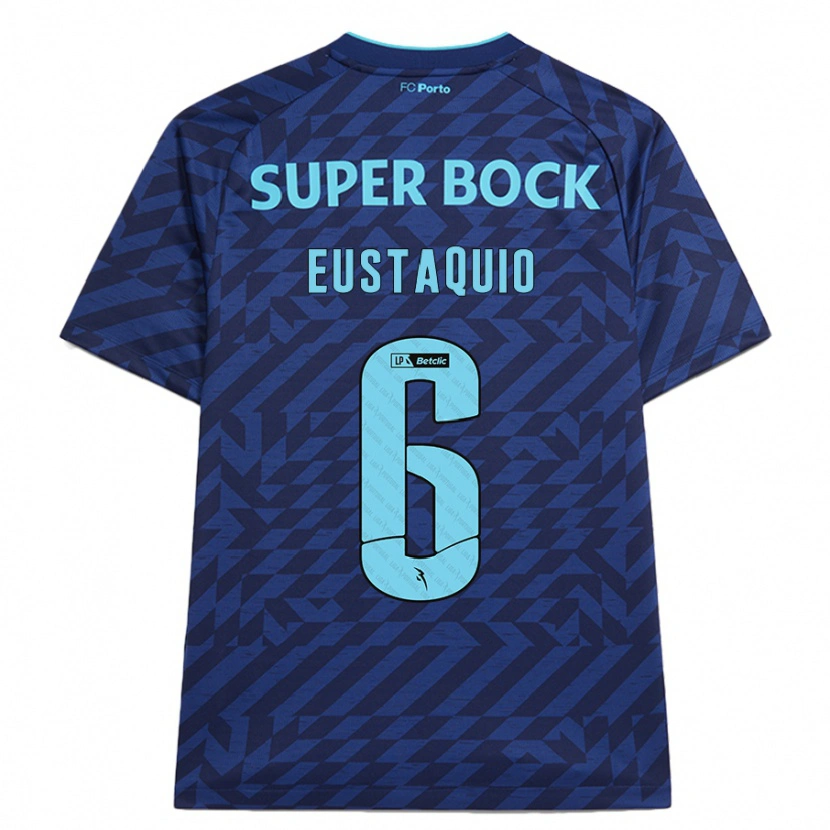 Danxen Män Stephen Eustaquio #6 Marinblå Tredjesatsen Matchtröjor 2024/25 Tröjor T-Tröja