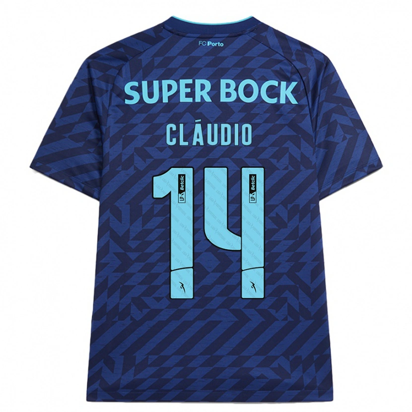 Danxen Män Cláudio Ramos #14 Marinblå Tredjesatsen Matchtröjor 2024/25 Tröjor T-Tröja