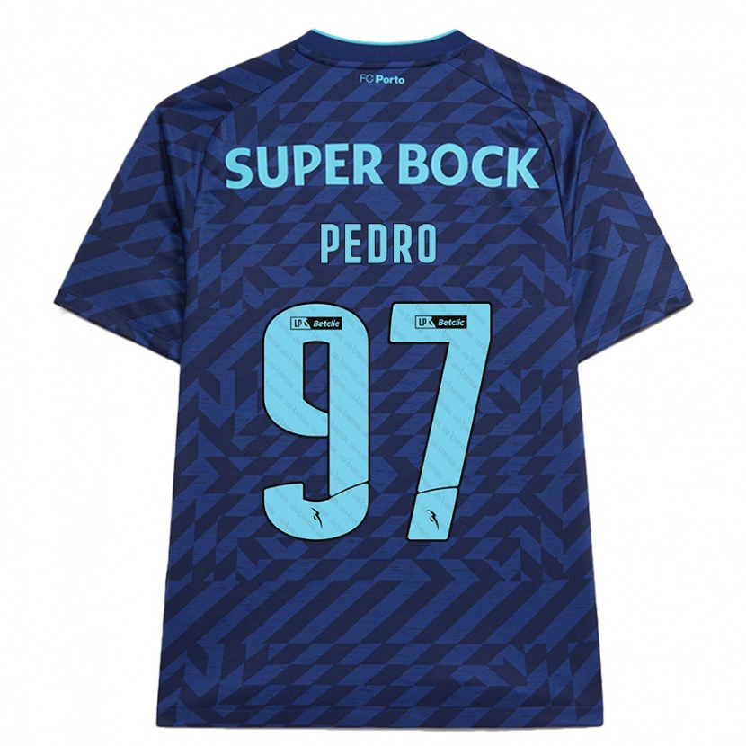 Danxen Män Zé Pedro #97 Marinblå Tredjesatsen Matchtröjor 2024/25 Tröjor T-Tröja