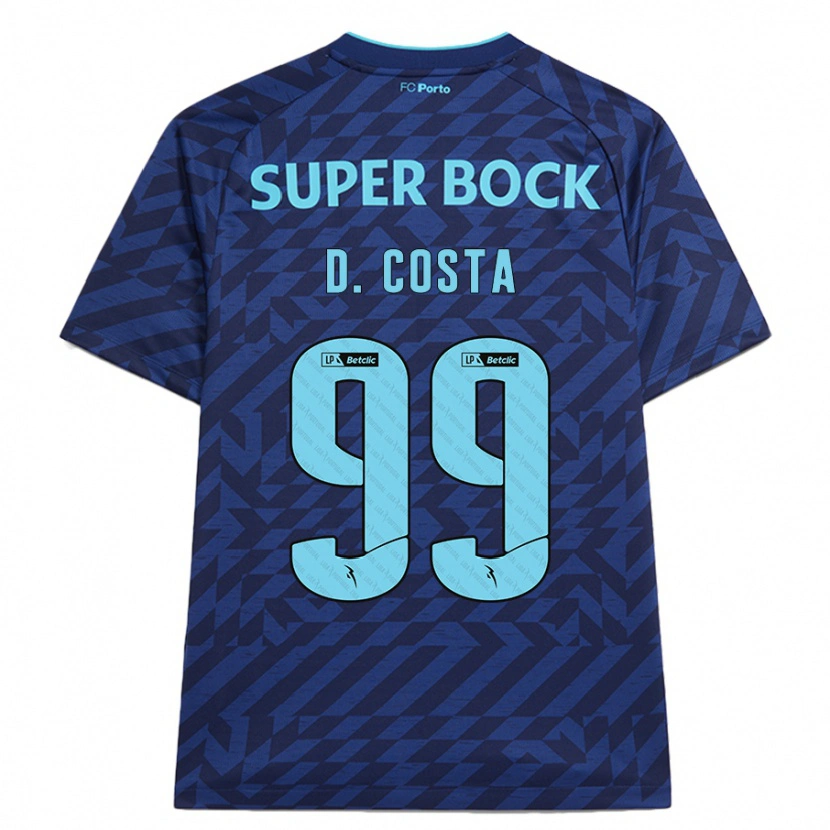 Danxen Män Diogo Costa #99 Marinblå Tredjesatsen Matchtröjor 2024/25 Tröjor T-Tröja