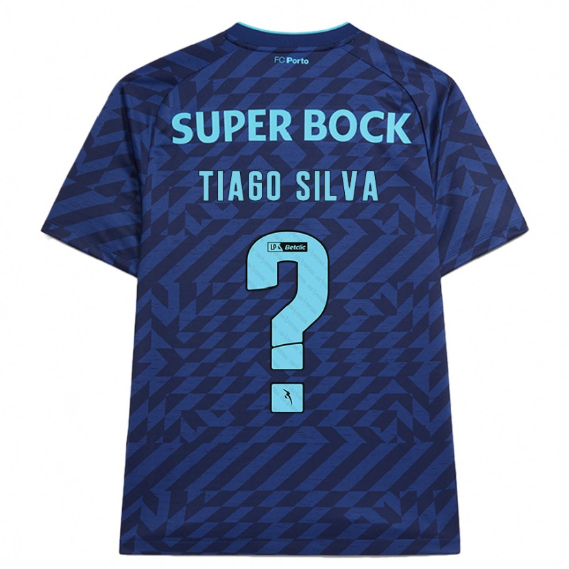 Danxen Män Tiago Silva #0 Marinblå Tredjesatsen Matchtröjor 2024/25 Tröjor T-Tröja