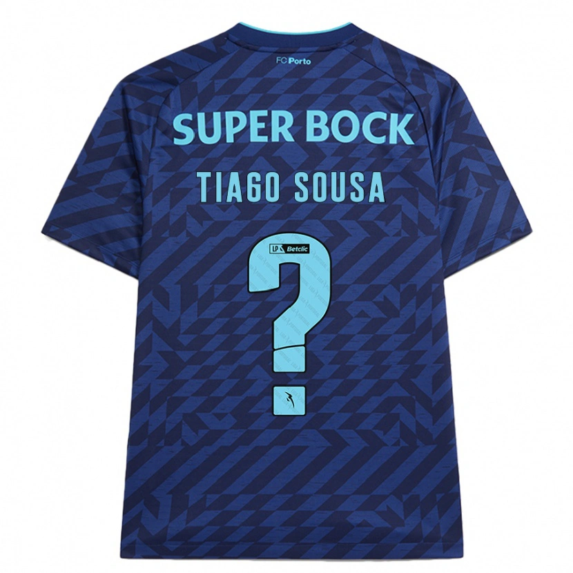 Danxen Män Tiago Sousa #0 Marinblå Tredjesatsen Matchtröjor 2024/25 Tröjor T-Tröja