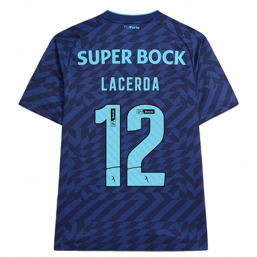 Danxen Män Lacerda #12 Marinblå Tredjesatsen Matchtröjor 2024/25 Tröjor T-Tröja
