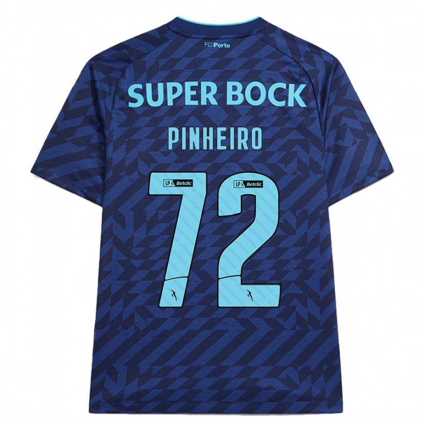 Danxen Män Rodrigo Pinheiro #72 Marinblå Tredjesatsen Matchtröjor 2024/25 Tröjor T-Tröja