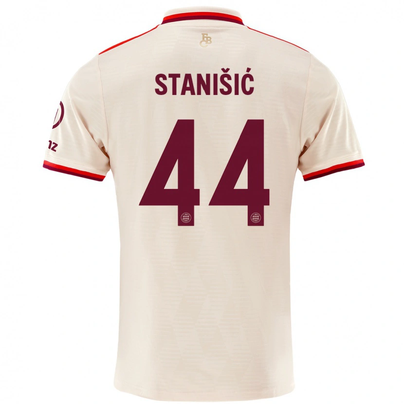 Danxen Män Josip Stanisic #44 Linne Tredjesatsen Matchtröjor 2024/25 Tröjor T-Tröja