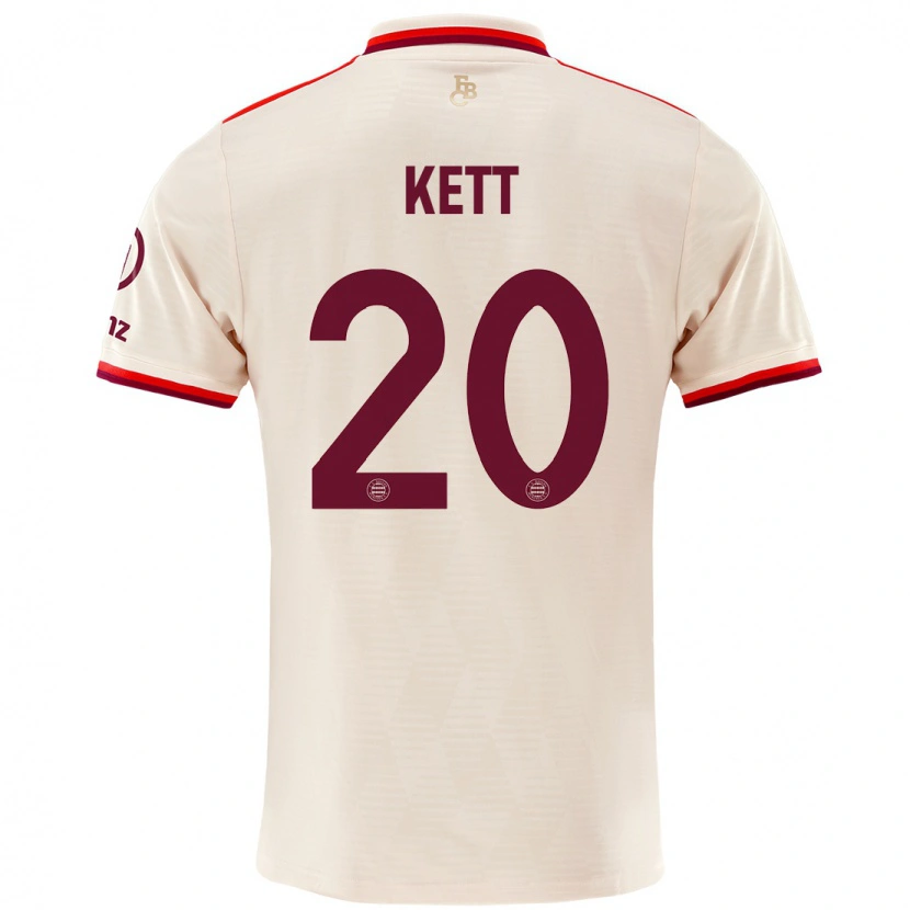 Danxen Män Franziska Kett #20 Linne Tredjesatsen Matchtröjor 2024/25 Tröjor T-Tröja