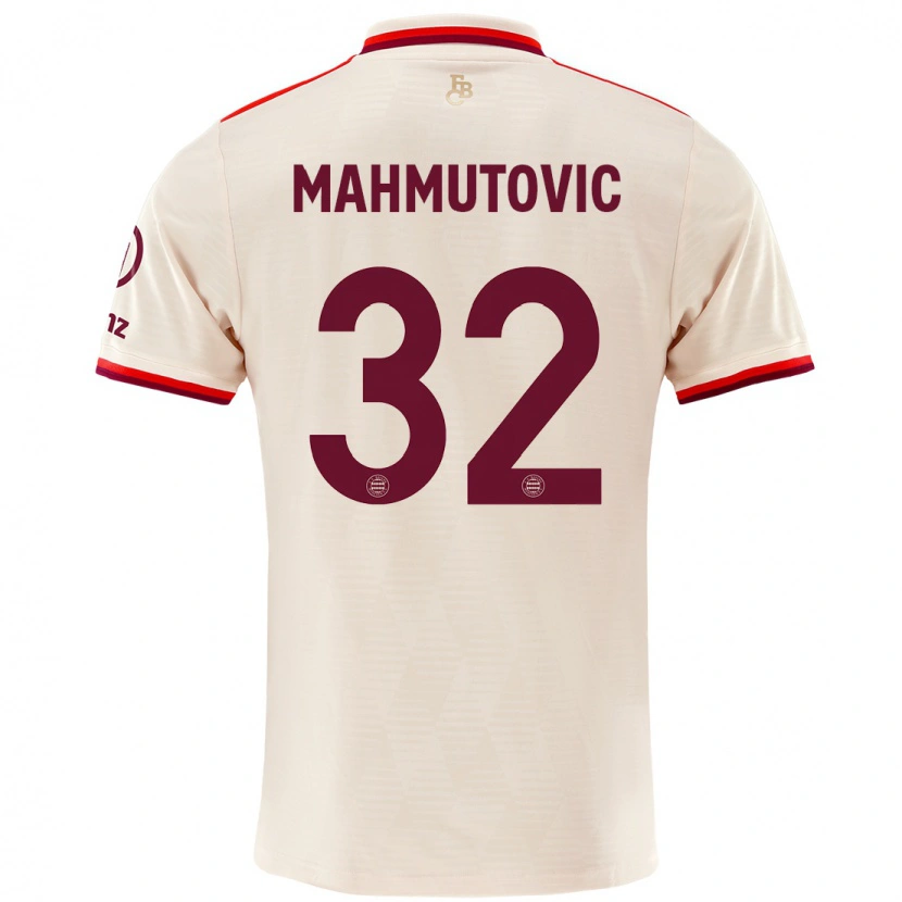 Danxen Män Ena Mahmutovic #32 Linne Tredjesatsen Matchtröjor 2024/25 Tröjor T-Tröja