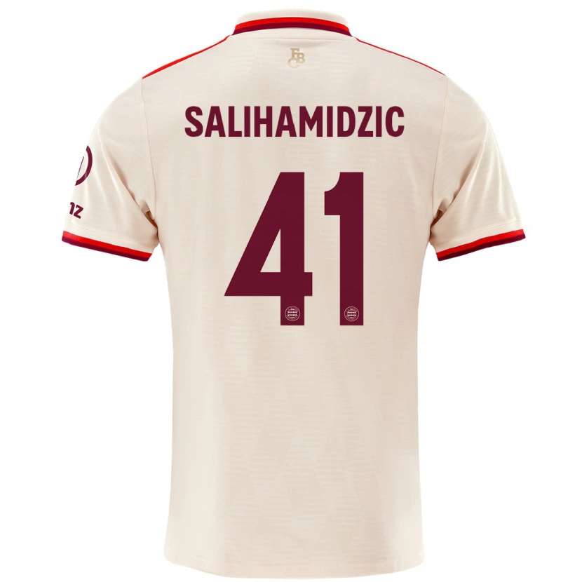 Danxen Män Nick Salihamidzic #41 Linne Tredjesatsen Matchtröjor 2024/25 Tröjor T-Tröja
