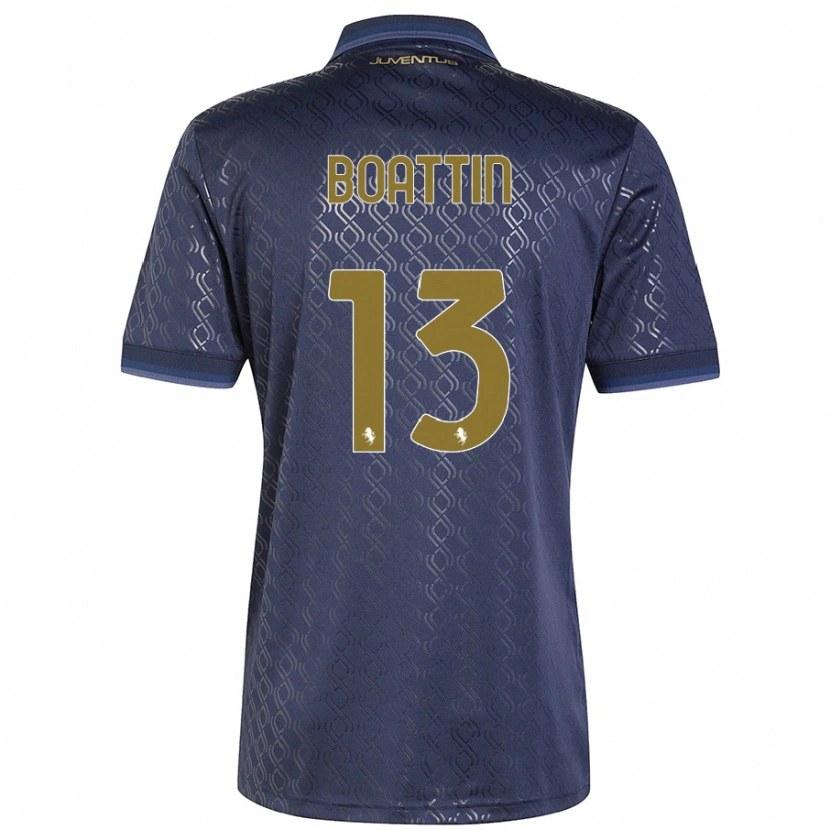 Danxen Män Lisa Boattin #13 Marinblå Tredjesatsen Matchtröjor 2024/25 Tröjor T-Tröja