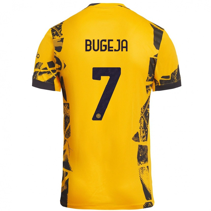 Danxen Män Haley Bugeja #7 Guld Svart Tredjesatsen Matchtröjor 2024/25 Tröjor T-Tröja