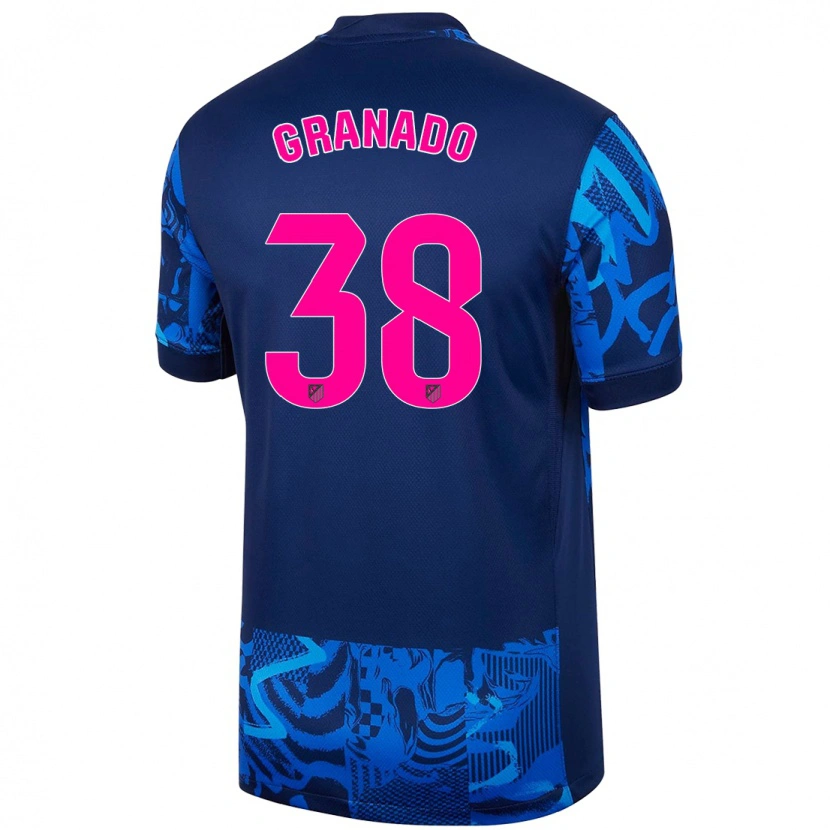 Danxen Män Adrian Granado #38 Kungsblå Tredjesatsen Matchtröjor 2024/25 Tröjor T-Tröja