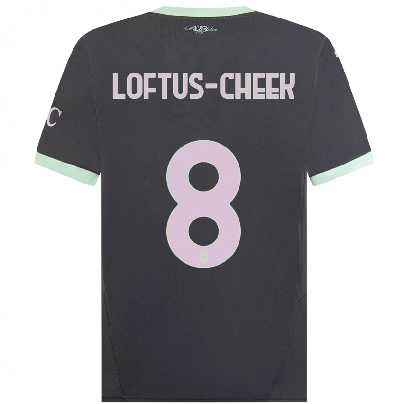 Danxen Män Ruben Loftus-Cheek #8 Grå Tredjesatsen Matchtröjor 2024/25 Tröjor T-Tröja