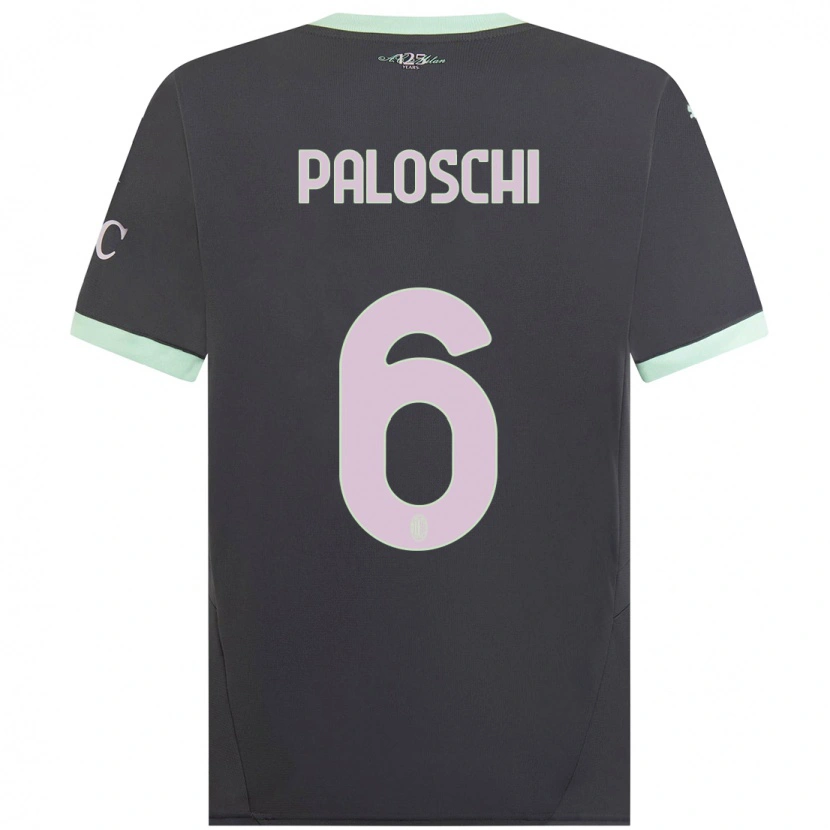 Danxen Män Dorian Paloschi #6 Grå Tredjesatsen Matchtröjor 2024/25 Tröjor T-Tröja