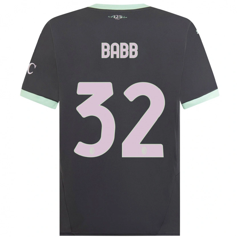 Danxen Män Selena Babb #32 Grå Tredjesatsen Matchtröjor 2024/25 Tröjor T-Tröja