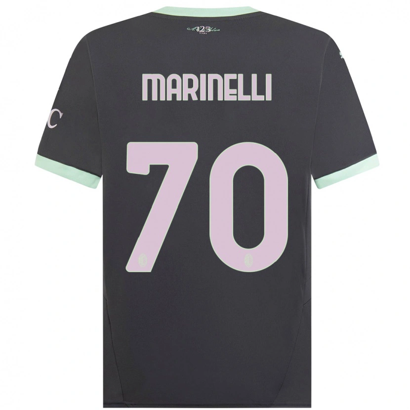 Danxen Män Gloria Marinelli #70 Grå Tredjesatsen Matchtröjor 2024/25 Tröjor T-Tröja