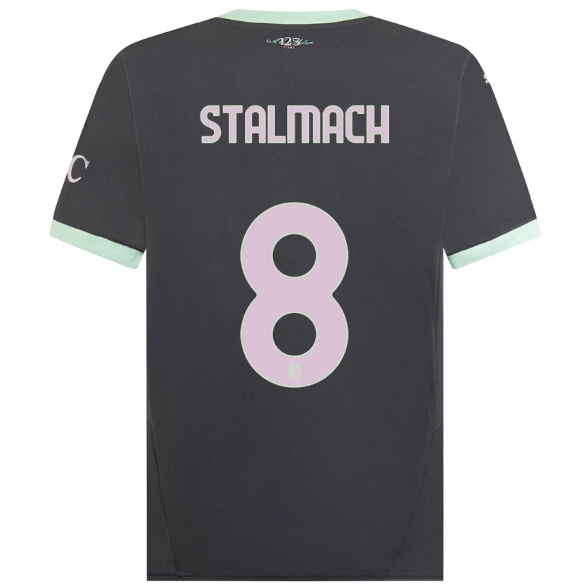Danxen Män Dariusz Stalmach #8 Grå Tredjesatsen Matchtröjor 2024/25 Tröjor T-Tröja