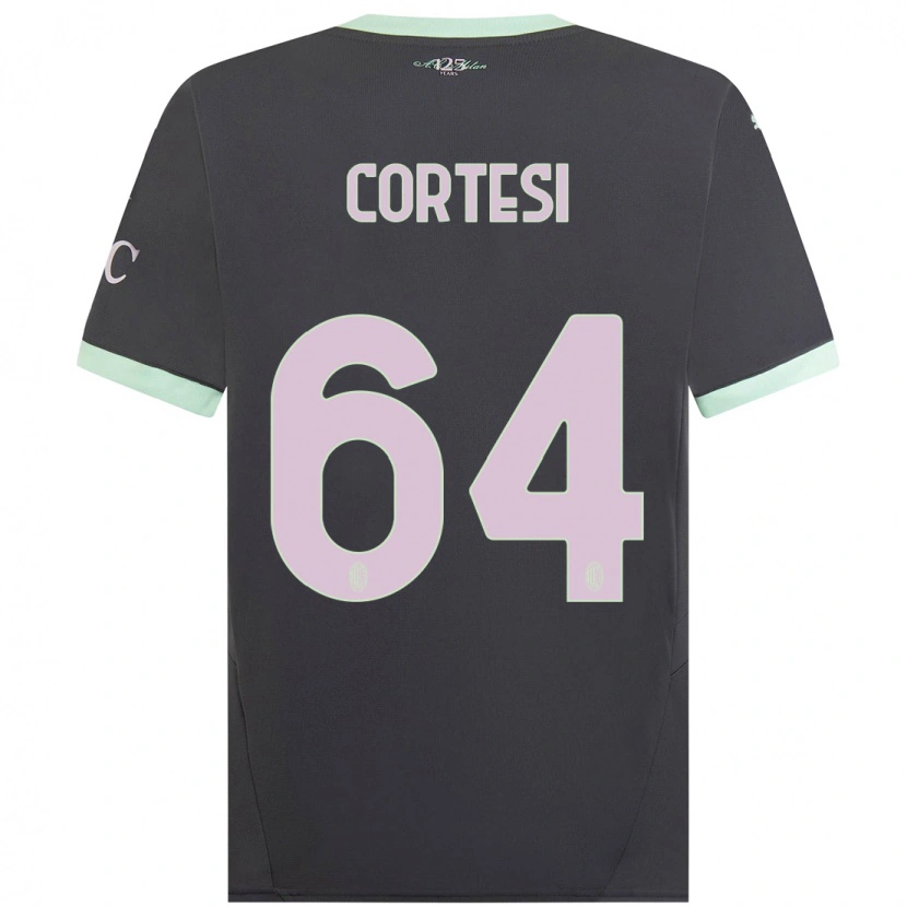Danxen Män Selena Cortesi #64 Grå Tredjesatsen Matchtröjor 2024/25 Tröjor T-Tröja