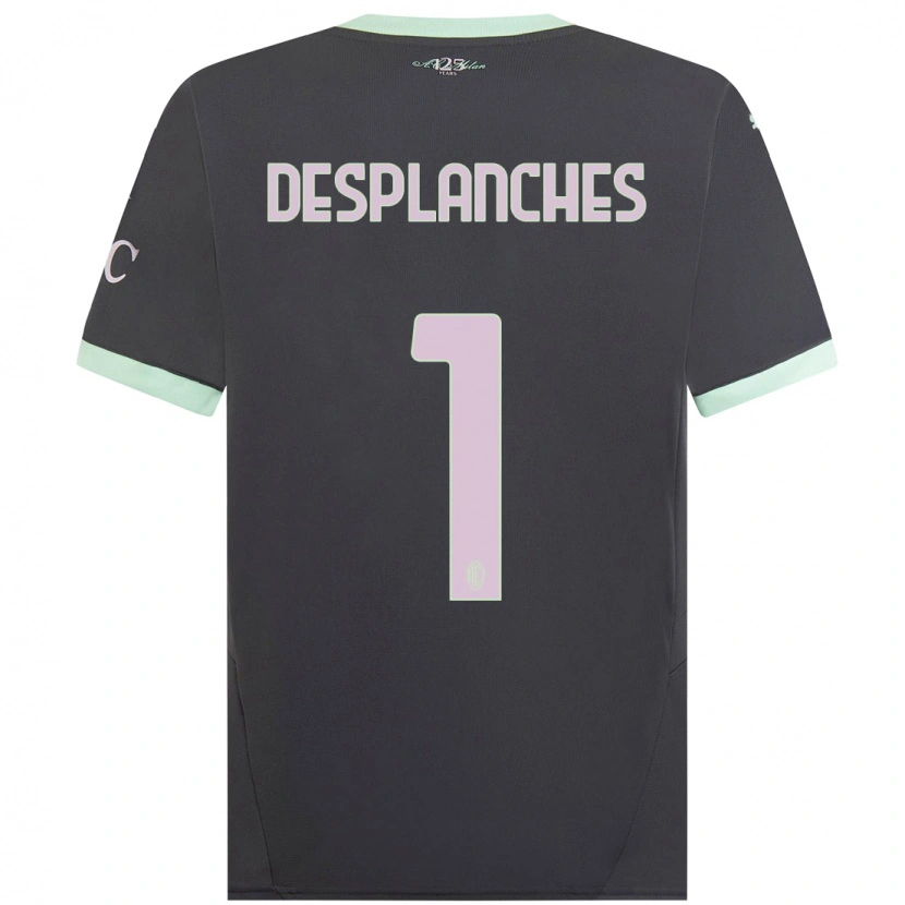 Danxen Män Sebastiano Desplanches #1 Grå Tredjesatsen Matchtröjor 2024/25 Tröjor T-Tröja