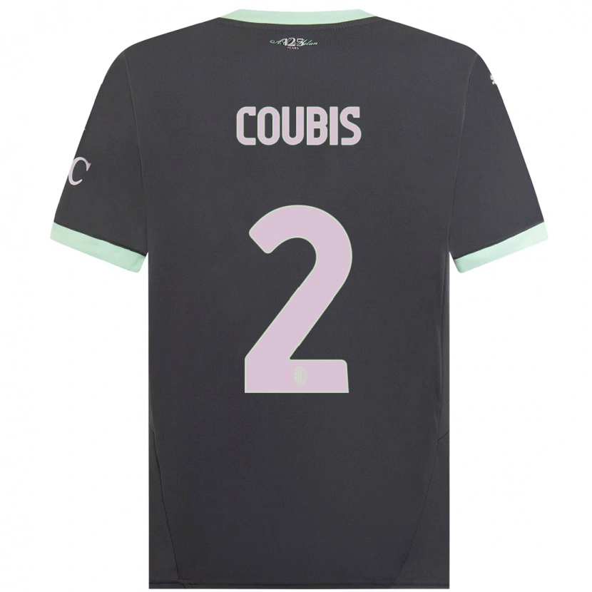 Danxen Män Andrei Coubis #2 Grå Tredjesatsen Matchtröjor 2024/25 Tröjor T-Tröja
