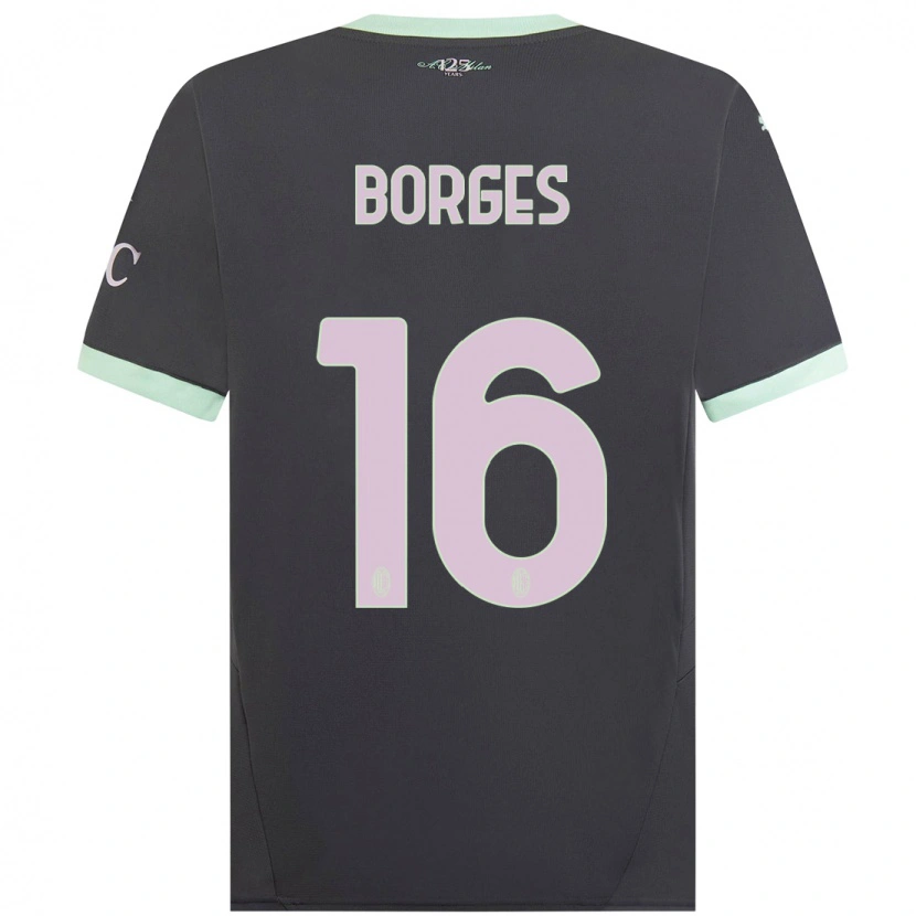 Danxen Män Lenny Borges #16 Grå Tredjesatsen Matchtröjor 2024/25 Tröjor T-Tröja