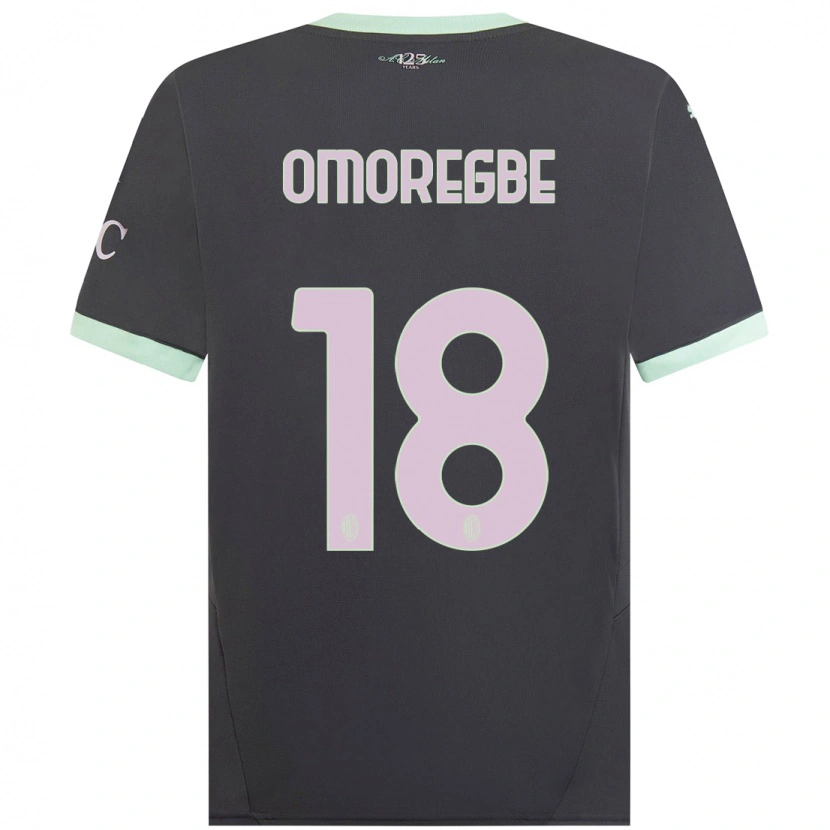 Danxen Män Bob Murphy Omoregbe #18 Grå Tredjesatsen Matchtröjor 2024/25 Tröjor T-Tröja