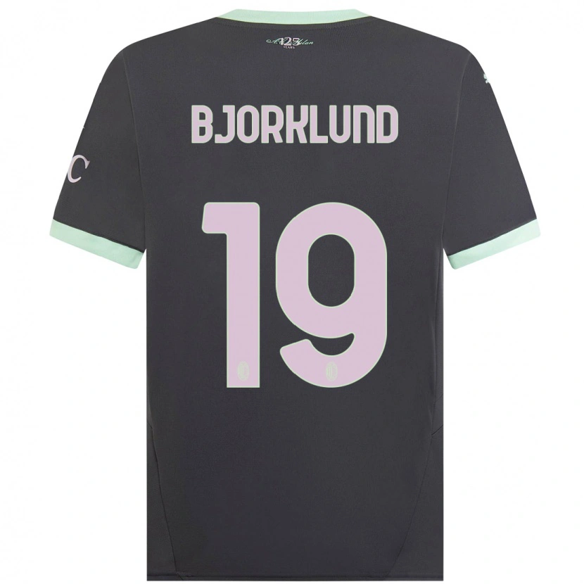 Danxen Män Lukas Bjorklund #19 Grå Tredjesatsen Matchtröjor 2024/25 Tröjor T-Tröja