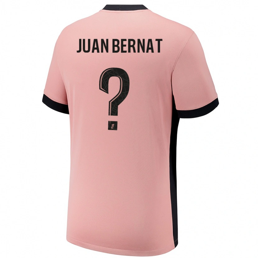Danxen Män Juan Bernat #0 Rost Rosa Tredjesatsen Matchtröjor 2024/25 Tröjor T-Tröja