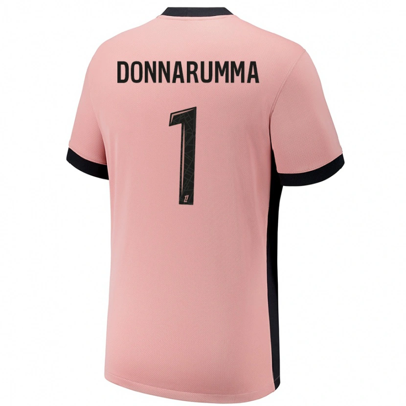Danxen Män Gianluigi Donnarumma #1 Rost Rosa Tredjesatsen Matchtröjor 2024/25 Tröjor T-Tröja