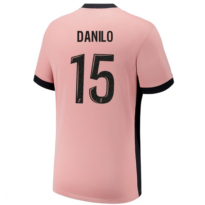 Danxen Män Danilo Pereira #15 Rost Rosa Tredjesatsen Matchtröjor 2024/25 Tröjor T-Tröja