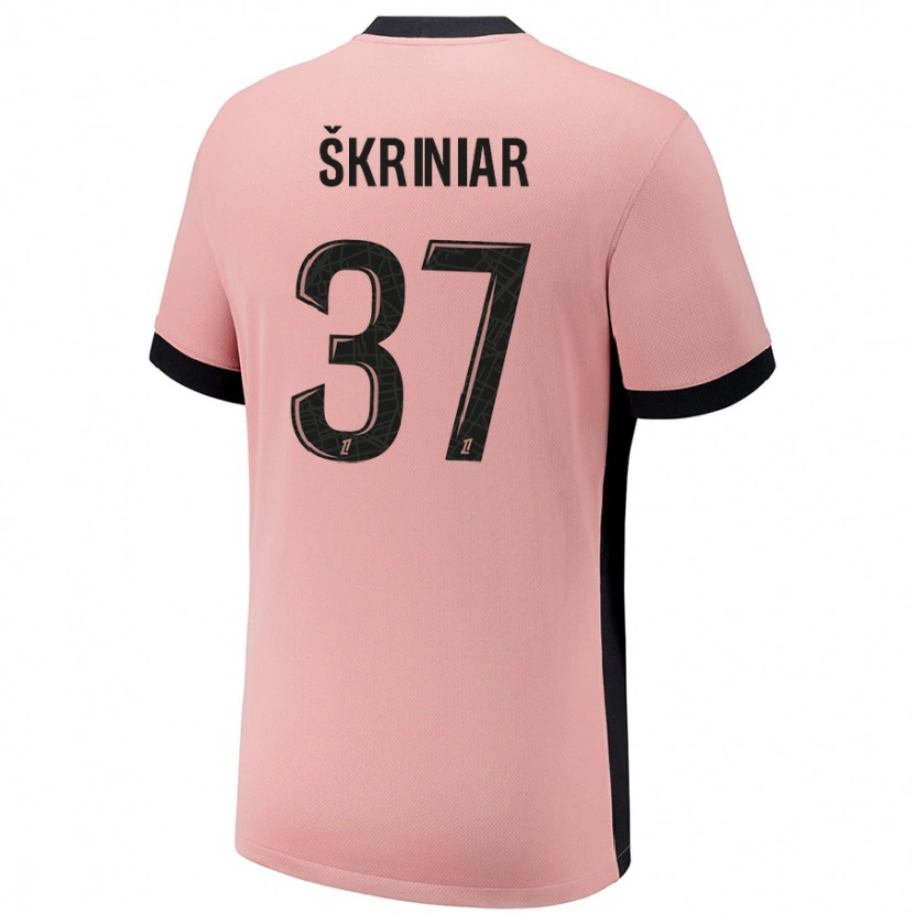 Danxen Män Milan Skriniar #37 Rost Rosa Tredjesatsen Matchtröjor 2024/25 Tröjor T-Tröja
