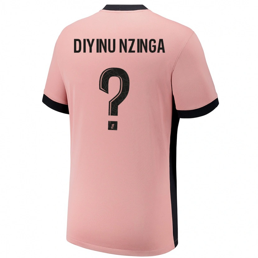 Danxen Män Vainqueur Diyinu Nzinga #0 Rost Rosa Tredjesatsen Matchtröjor 2024/25 Tröjor T-Tröja