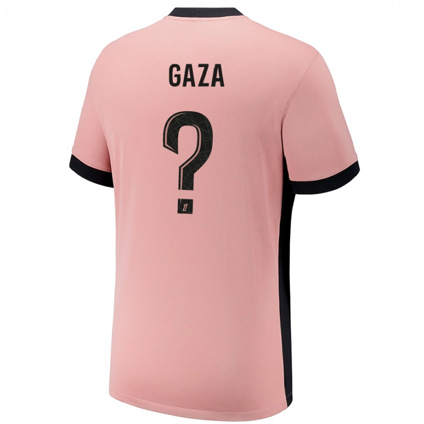 Danxen Män Johnny Gaza #0 Rost Rosa Tredjesatsen Matchtröjor 2024/25 Tröjor T-Tröja