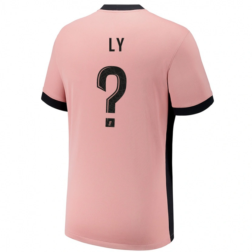 Danxen Män Elijah Ly #0 Rost Rosa Tredjesatsen Matchtröjor 2024/25 Tröjor T-Tröja