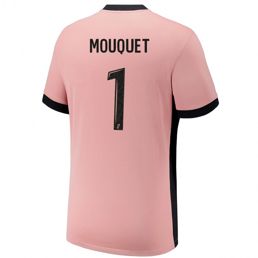 Danxen Män Louis Mouquet #1 Rost Rosa Tredjesatsen Matchtröjor 2024/25 Tröjor T-Tröja