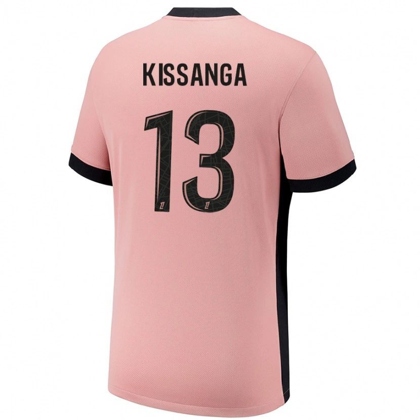 Danxen Män Hugo Kissanga #13 Rost Rosa Tredjesatsen Matchtröjor 2024/25 Tröjor T-Tröja