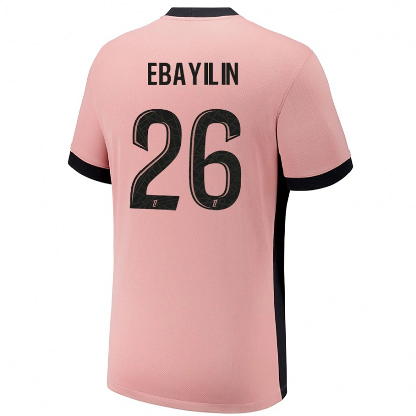 Danxen Män Anaïs Ebayilin #26 Rost Rosa Tredjesatsen Matchtröjor 2024/25 Tröjor T-Tröja