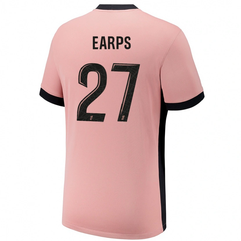Danxen Män Mary Earps #27 Rost Rosa Tredjesatsen Matchtröjor 2024/25 Tröjor T-Tröja