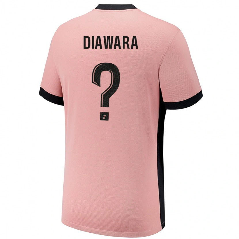 Danxen Män Lahna Diawara #0 Rost Rosa Tredjesatsen Matchtröjor 2024/25 Tröjor T-Tröja