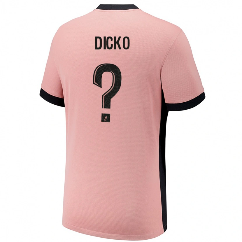 Danxen Män Aminata Dicko #0 Rost Rosa Tredjesatsen Matchtröjor 2024/25 Tröjor T-Tröja