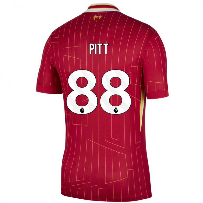 Danxen Kvinnor Lucas Pitt #88 Röd Gul Vit Hemmatröja Matchtröjor 2024/25 Tröjor T-Tröja