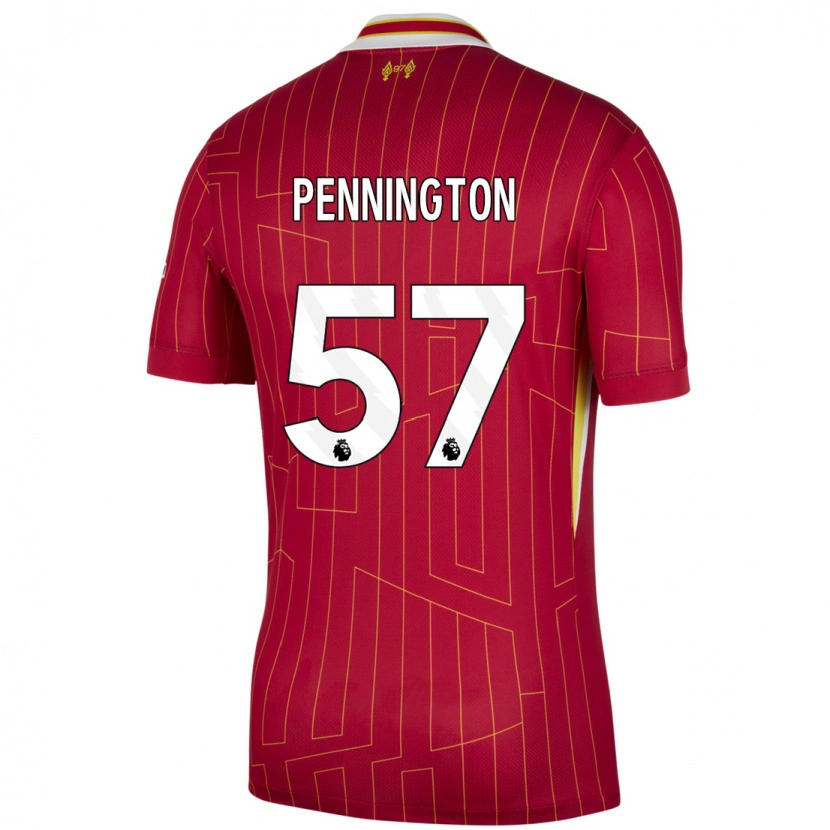 Danxen Kvinnor Cody Pennington #57 Röd Gul Vit Hemmatröja Matchtröjor 2024/25 Tröjor T-Tröja